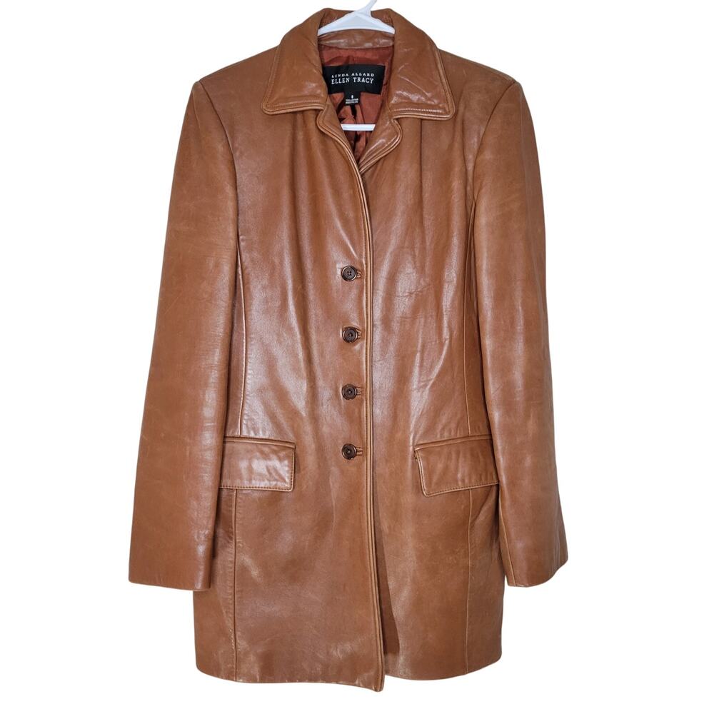 Linda Allard Ellen Tracy Leather jacket